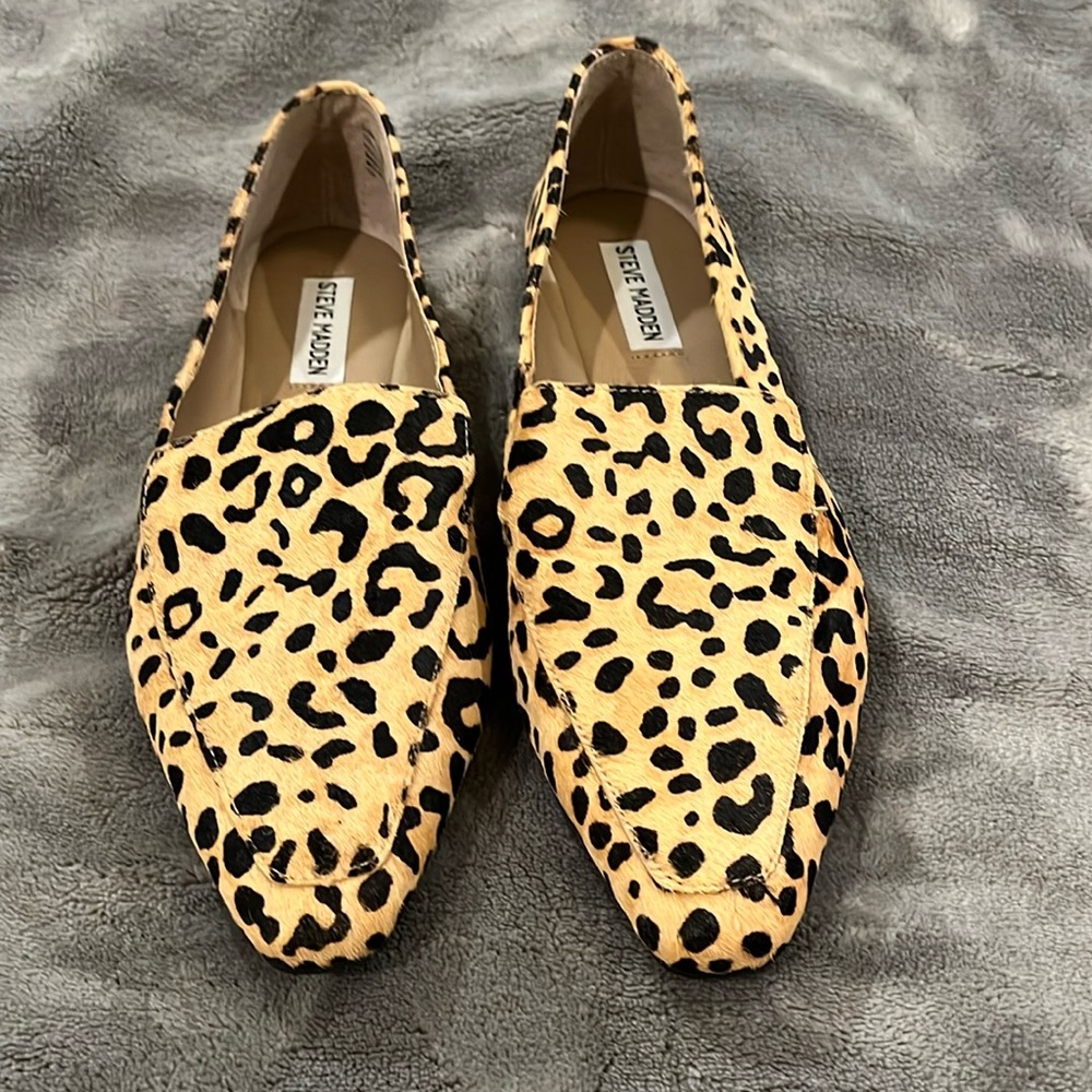 Steve Madden leopard mules